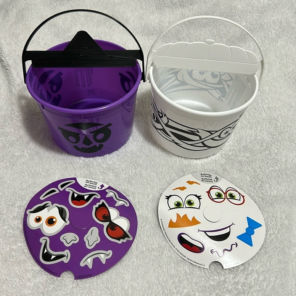Set of 2 McDonalds Halloween Buckets